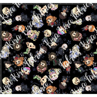 Chibi Wiz - Dark Spells Characters Black