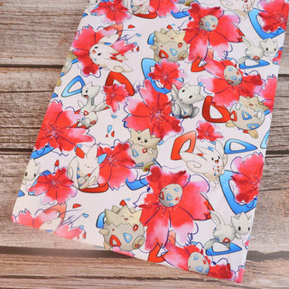 Baby Monster - Characters Flowers - Coton Spandex 240 gsm