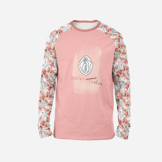 Panneau Hoodie - Vulva - Bouton de Rose