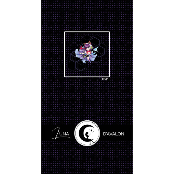 Panneau Hoodie - Rise of the Arcade - Purple Ahri - Coton Spandex 240 gsm