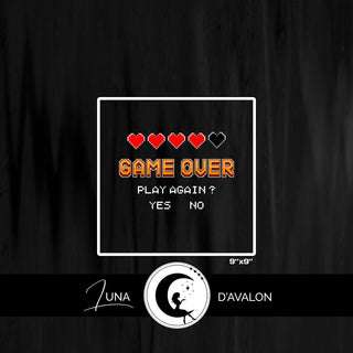 Panneau Hoodie - Game Over - Play Again