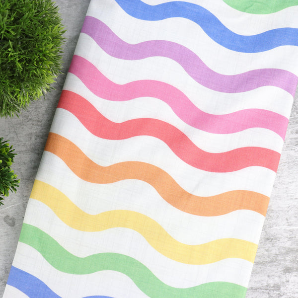 Rainbow Linen - Coton Spandex 240 gsm - Coupon
