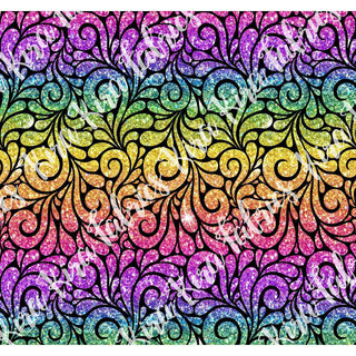 Hug Time - Glitter Swirls Rainbow