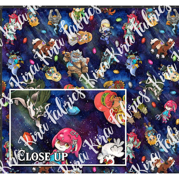 Legendary Lullaby - Toss Characters Night - Coton Spandex 240 gsm