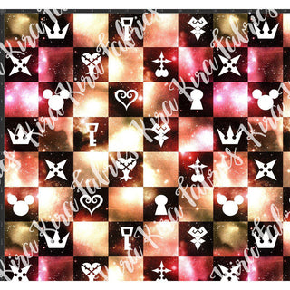 Keys to the Heart - Orange Checkers