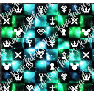 Keys to the Heart - Green Checkers