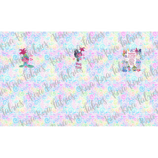 Hug Time - Panneaux Hoodie Poppy