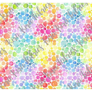 Pokepal - Watercolor Rainbow White Dots