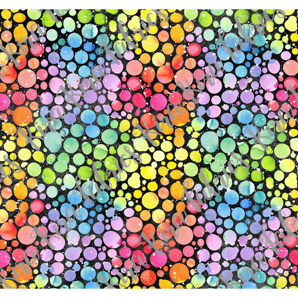 Pokepal - Watercolor Rainbow Black Dots