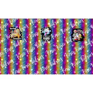 Jump Up - BK Panel Set - Bricks Rainbow 2 - Coton Spandex 240 gsm