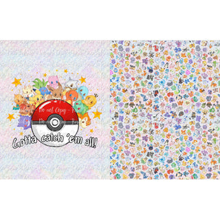 Pokepals 2.0 - Toddler Blanket - Catchem Rainbow