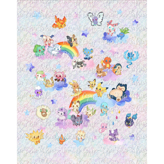 Pokepals 2.0 - Adult Blanket Topper - Rainbow Fun