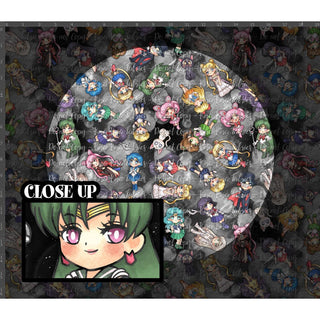 Moon Warriors - Characters Toss Monochrome