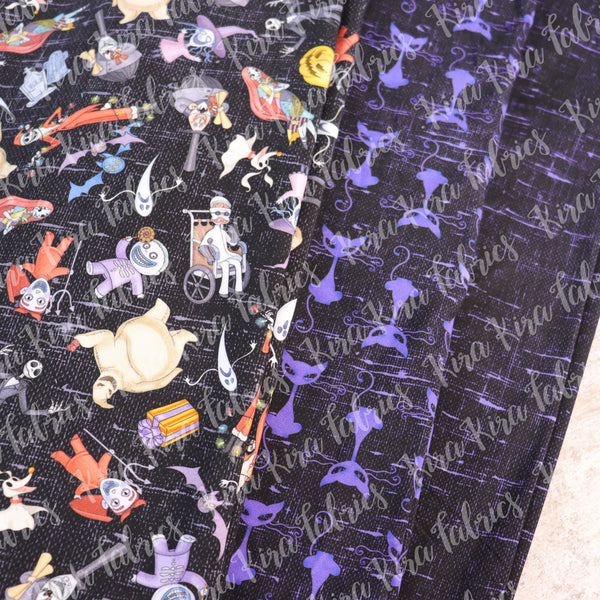 Spooky Xmas - Burlap Purple