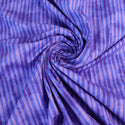 Spooky Xmas - Stripes Purple - French Terry de Coton - Coupon