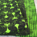 Spooky Xmas - Cats Green - Coton Spandex 240 gsm - Coupon