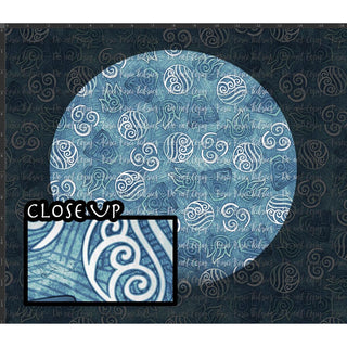 Elements - Crisscross Symbols Blue