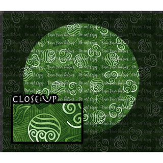 Elements - Crisscross Symbols Green