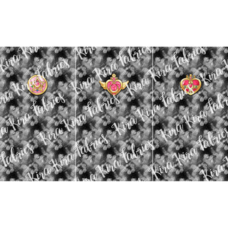 Moon Warriors - BK Panel Set - Brooches Monochrome