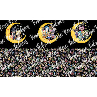 Moon Warriors - Plushie Panels - Black