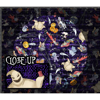 Spooky Xmas - Burlap Toss Purple